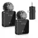 Micrófonos Plug And Play Inalámbricos De Solapa F11-2 X2