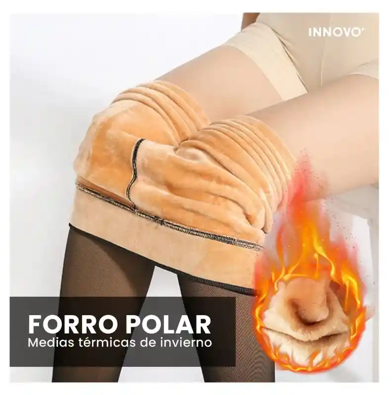 Medias Térmicas Translúcidas Mujer Pantimedias 220 Gramos Negro Unica