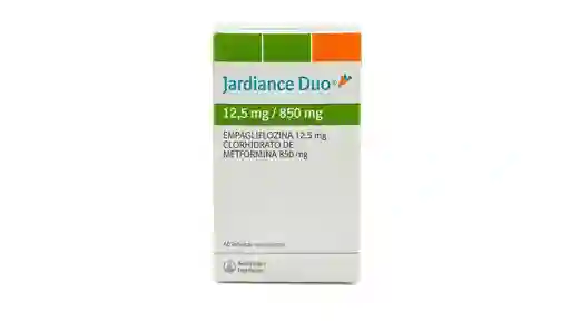 Jardiance Duo 12,5mg / 850mg. Empaglifozina/metformina. 60 Tabletas Recubiertas