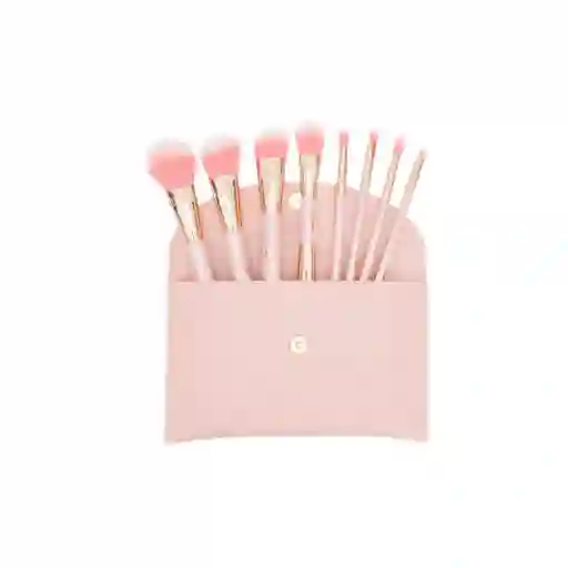 Kit De Brochas Mia X8 Rosadas Soy Rebelde Trendy