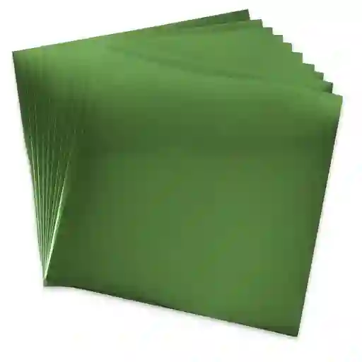 Cartulina Metalizada Verde Espejo 1/2 Pliego