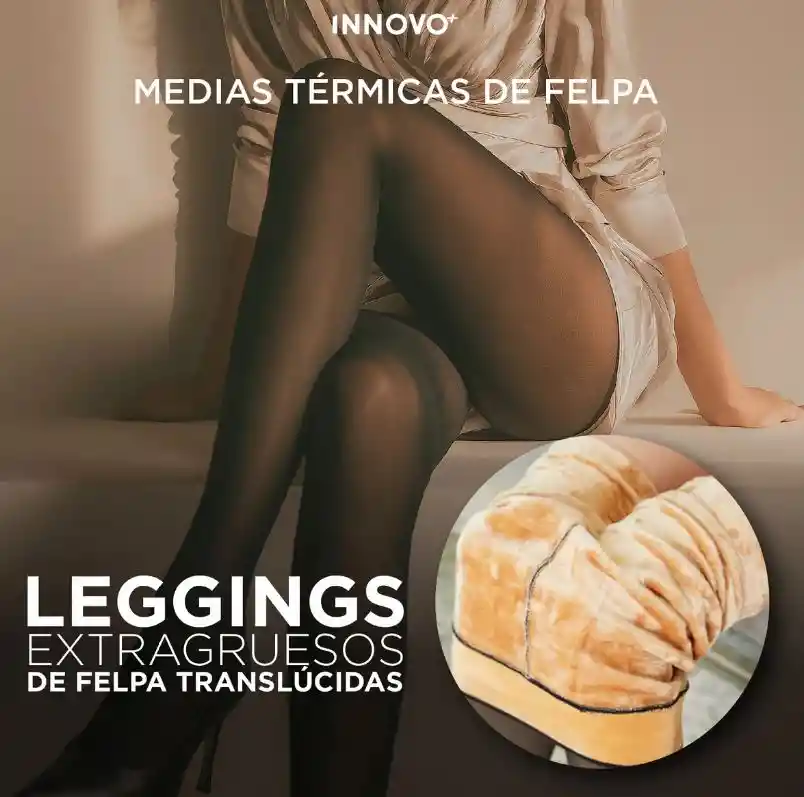 Medias Térmicas Translúcidas Mujer Pantimedia 220 Gr Premium Negro Unica
