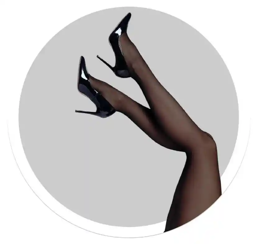 Medias Térmicas Translúcidas Mujer Pantimedia 220 Gr Premium Negro Unica