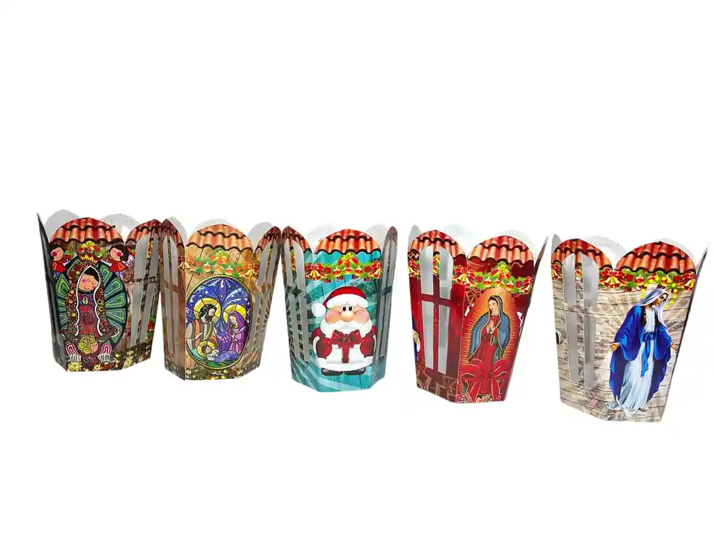 Faroles Navideños Para Piso Y Colgar X10 Uni.