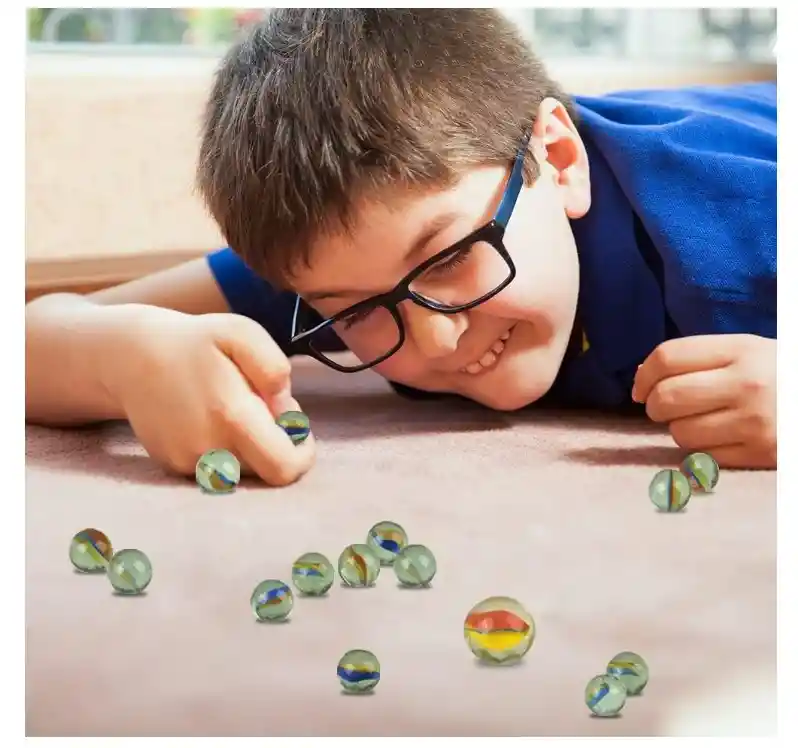 Canicas Piquis / Bolitas De Cristal “mara China” – Paquete X20 Unidades Grandes