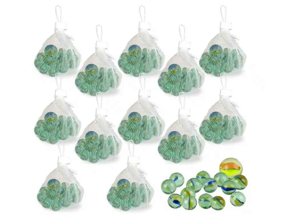 Canicas Piquis / Bolitas De Cristal “mara China” – Paquete X20 Unidades Grandes