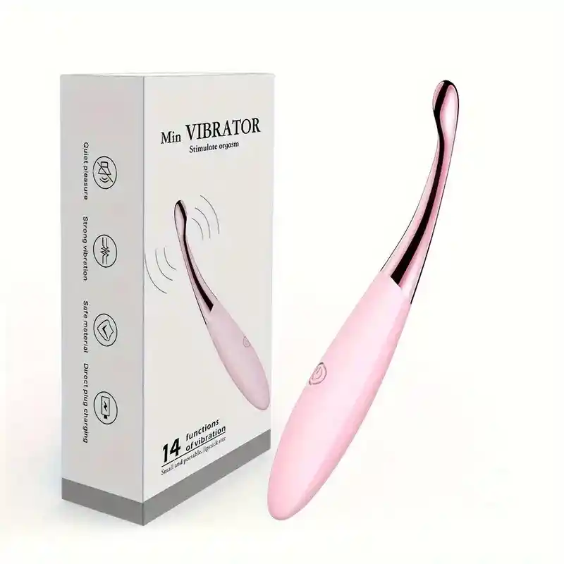 Mini Vibrador Estimulador Punto G - Clitoris- Pezones /14 Funciones