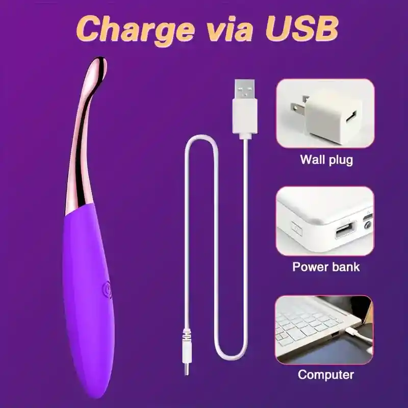 Mini Vibrador Estimulador Punto G - Clitoris- Pezones /14 Funciones