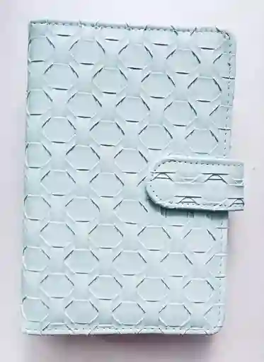 Organizador Financiero Con Bolsillos Plastico Y Organizador En Contraportada Azul Baby