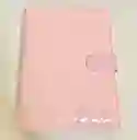 Organizador Financiero Con Bolsillos Plastico Y Organizador En Contraportada Rosado
