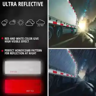 Cinta Tráiler 3m Roja-blanca (metro)