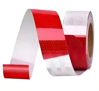 Cinta Tráiler 3m Roja-blanca (metro)