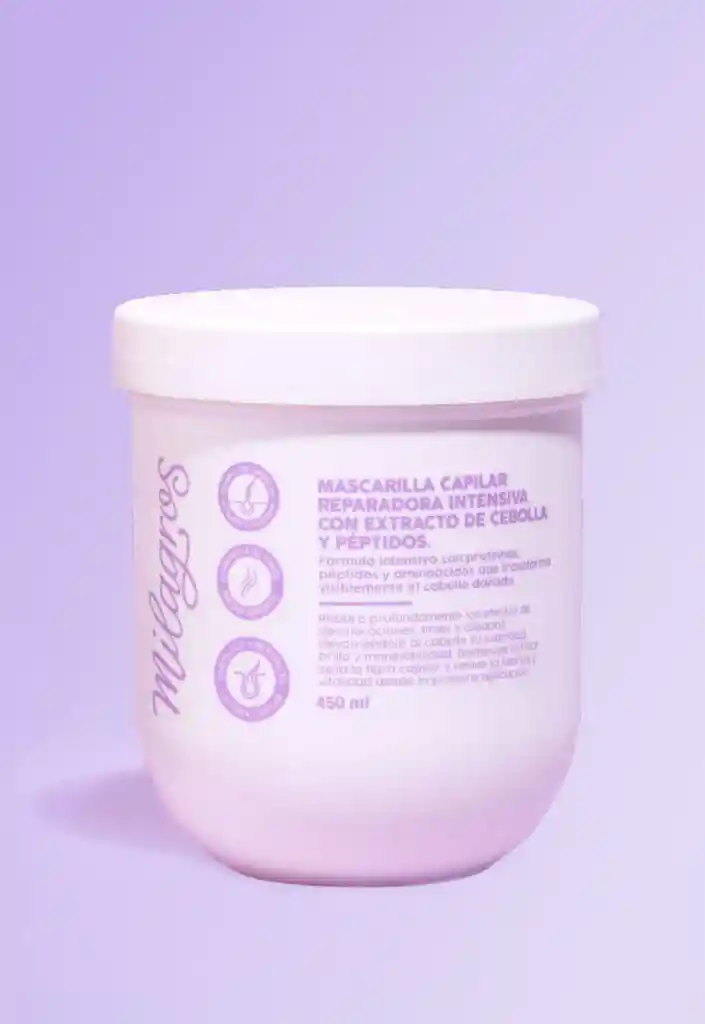 Mascarilla Milagros Con Extracto De Cebolla Y Péptidos