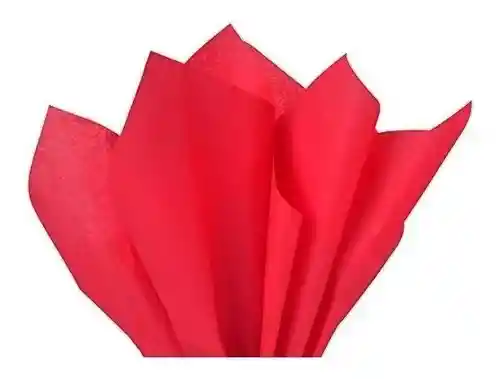 Papel Seda X 5 Pliego Color Rojo