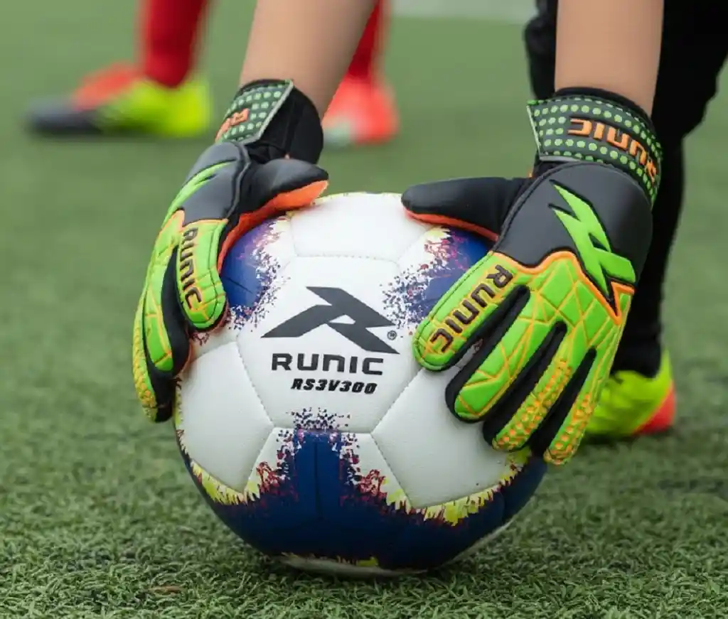 Guantes De Fútbol Runic Kids Wally Formacion Iniciación/ Verde - Talla: 6