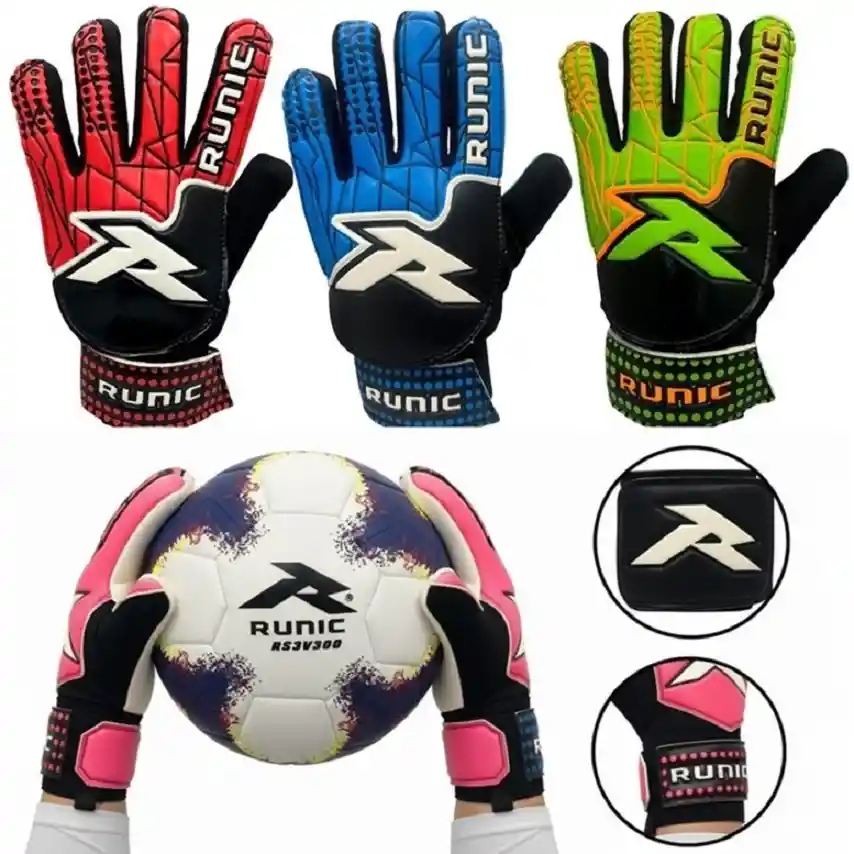 Guantes De Fútbol Runic Kids Wally Formacion Iniciación/ Verde - Talla: 6