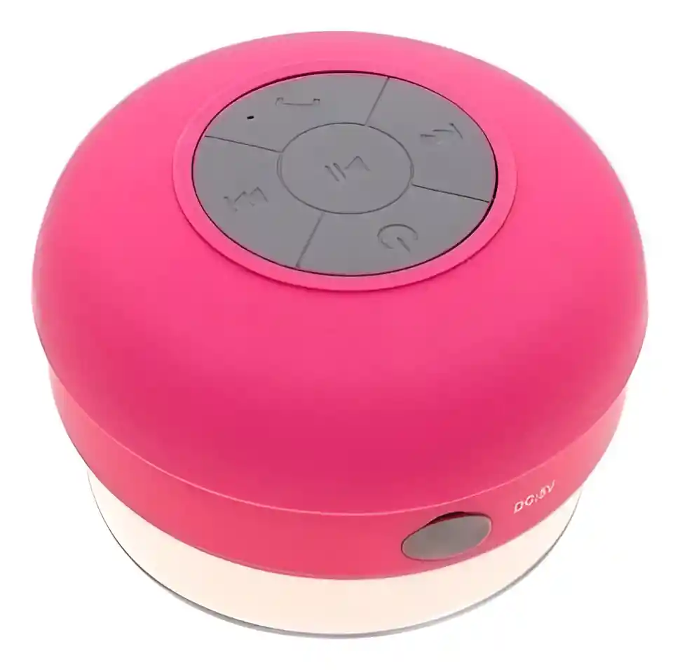 Mini Parlante Altavoz Bluetooth Waterproof Para Ducha Bts-06 - Rosa