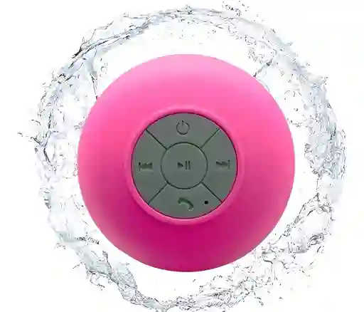 Mini Parlante Altavoz Bluetooth Waterproof Para Ducha Bts-06 - Rosa
