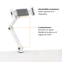 Soporte Brazo Para Tablet Extensible En Prensa