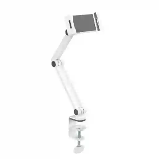 Soporte Brazo Para Tablet Extensible En Prensa