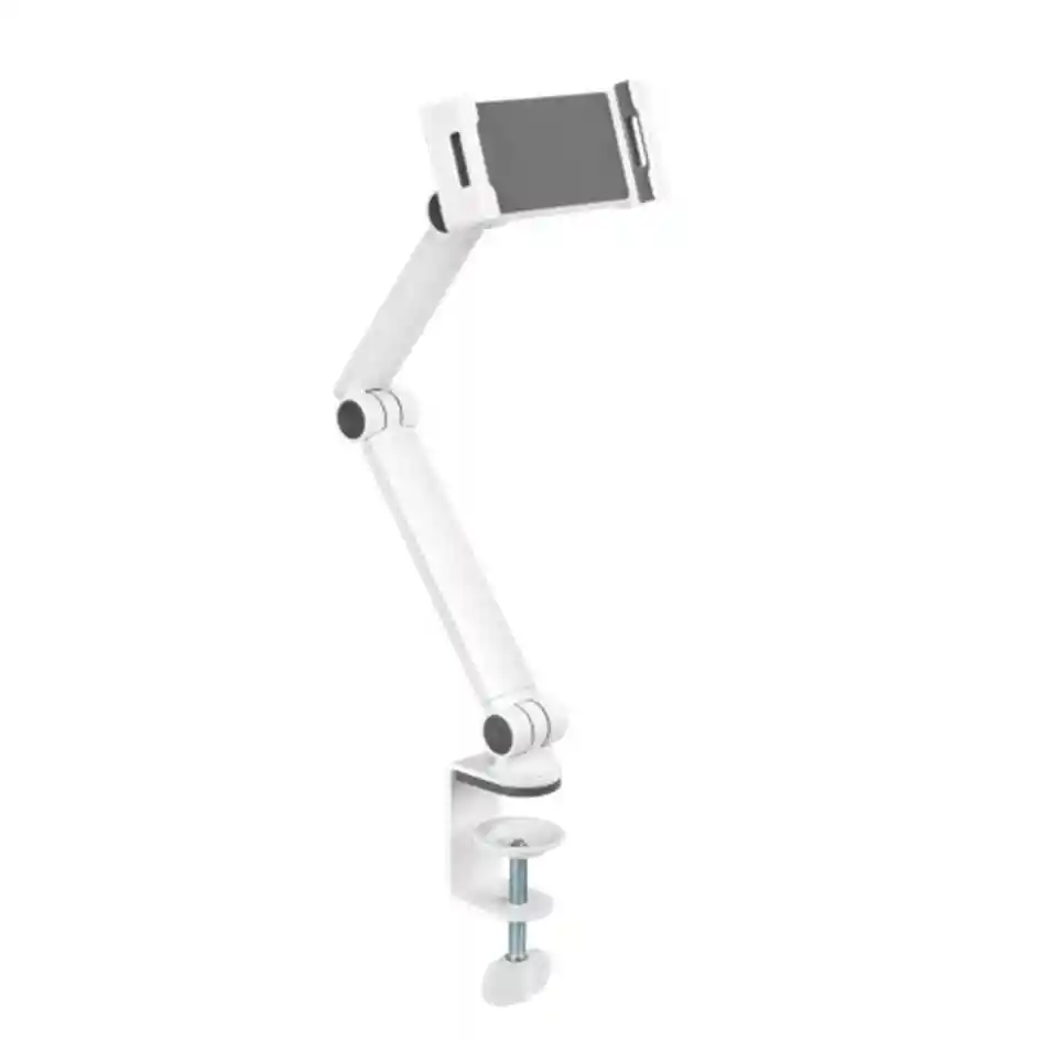 Soporte Brazo Para Tablet Extensible En Prensa