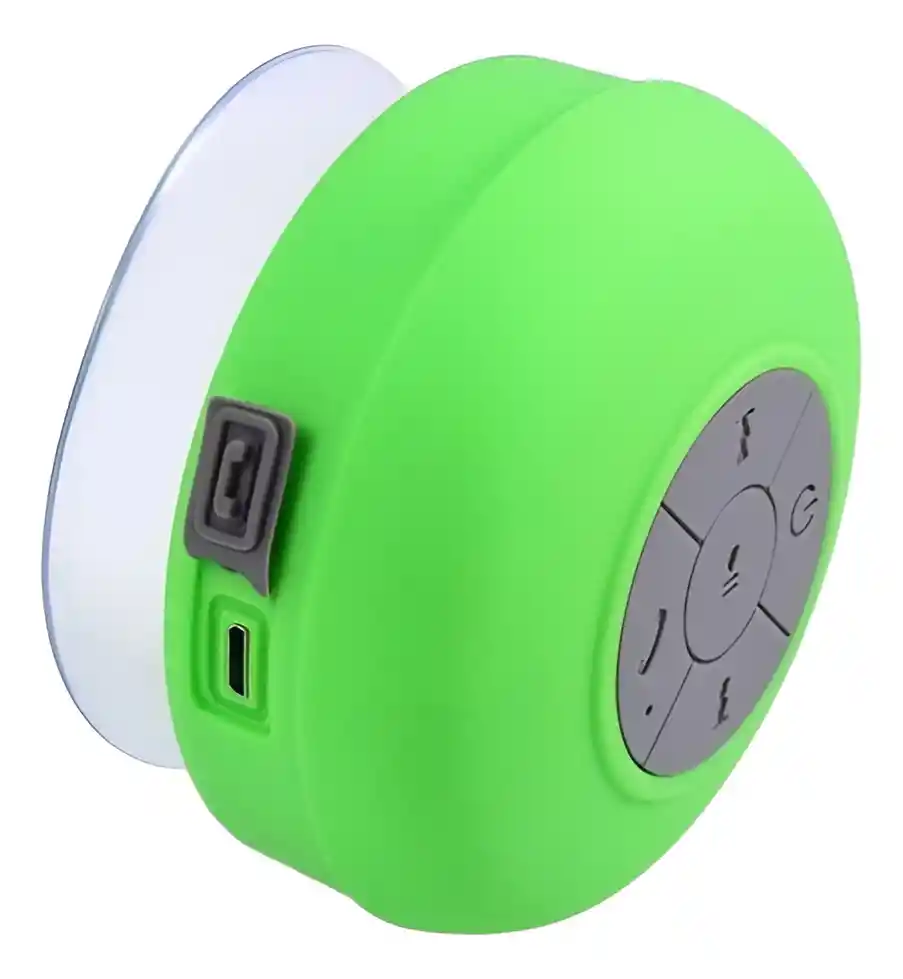 Mini Parlante Altavoz Bluetooth Waterproof Para Ducha Bts-06 - Verde