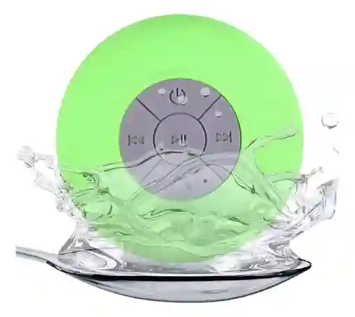 Mini Parlante Altavoz Bluetooth Waterproof Para Ducha Bts-06 - Verde