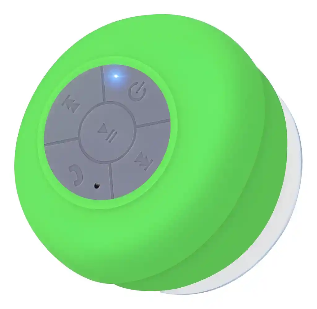 Mini Parlante Altavoz Bluetooth Waterproof Para Ducha Bts-06 - Verde