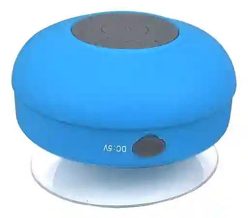 Mini Parlante Altavoz Bluetooth Waterproof Para Ducha Bts-06 - Azul