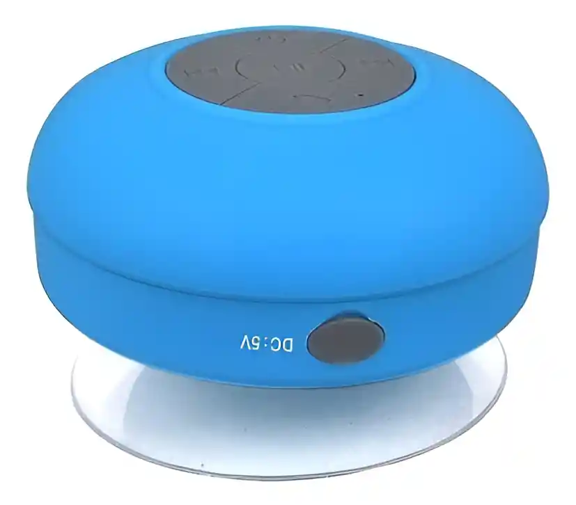 Mini Parlante Altavoz Bluetooth Waterproof Para Ducha Bts-06 - Azul