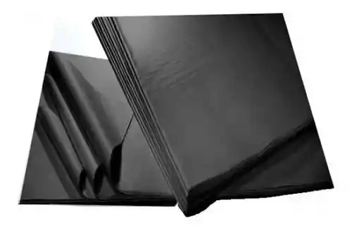 Papel Seda X 5 Pliego Color Negro