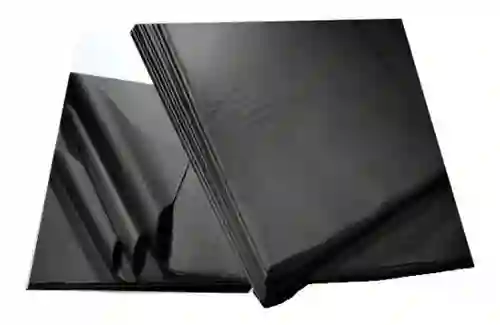 Papel Seda X 5 Pliego Color Negro