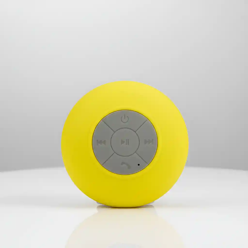 Mini Parlante Altavoz Bluetooth Waterproof Para Ducha Bts-06 - Amarillo