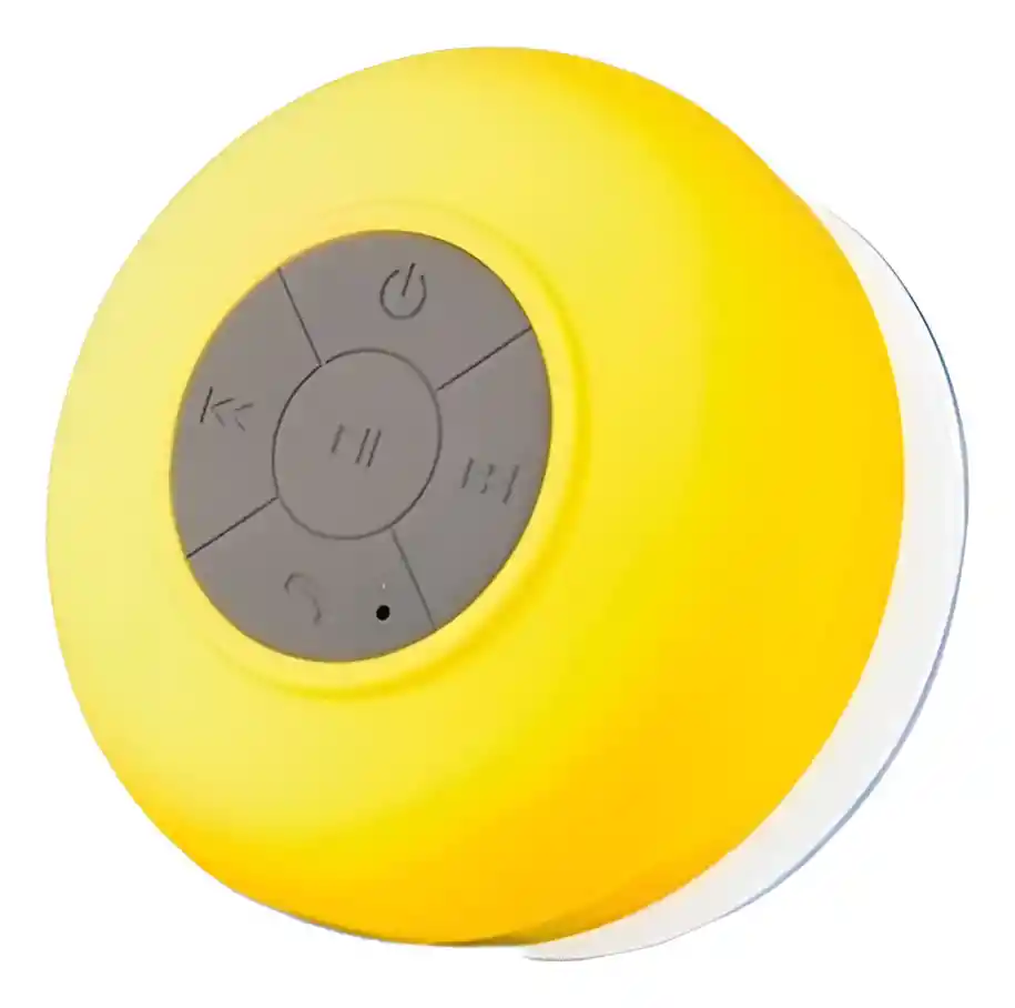 Mini Parlante Altavoz Bluetooth Waterproof Para Ducha Bts-06 - Amarillo