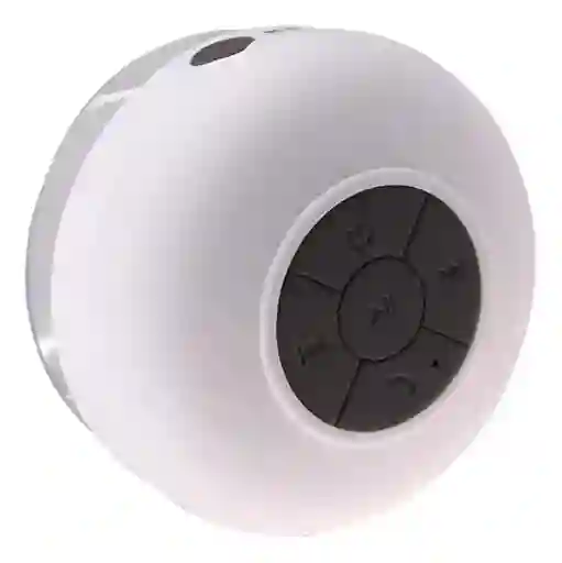 Mini Parlante Altavoz Bluetooth Waterproof Para Ducha Bts-06 Blanco