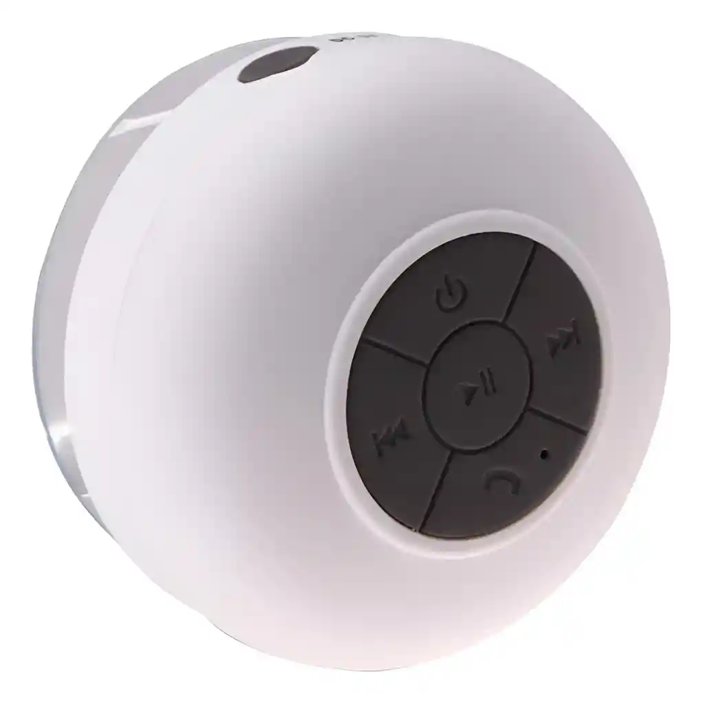 Mini Parlante Altavoz Bluetooth Waterproof Para Ducha Bts-06 Blanco