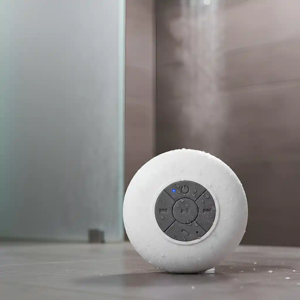 Mini Parlante Altavoz Bluetooth Waterproof Para Ducha Bts-06 Blanco