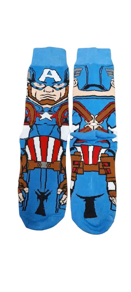 Medias Con Diseño De Capitan America