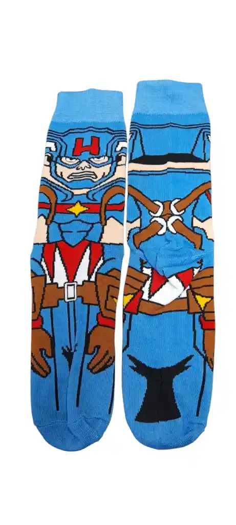 Medias Con Diseño De Capitan America