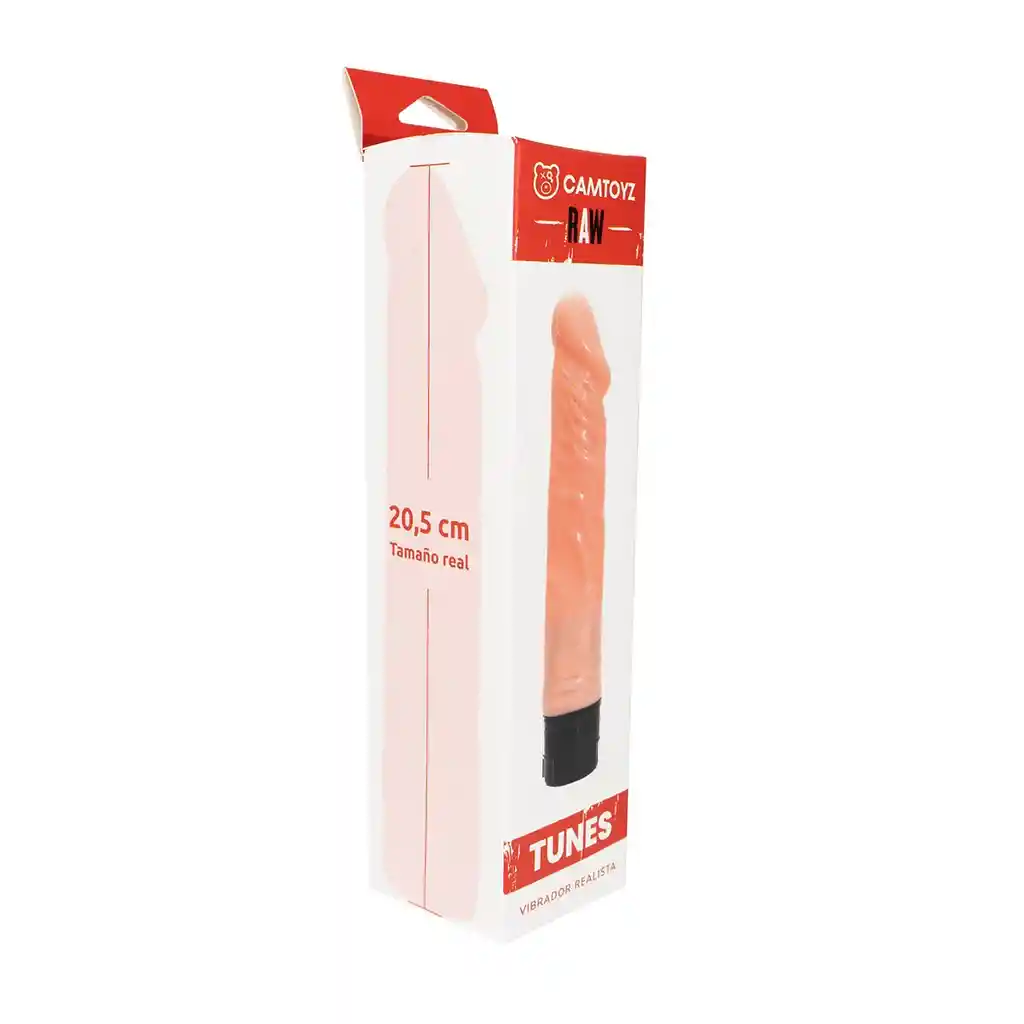 Vibrador Realista Tunes Piel Camtoyz 20.5cm