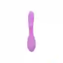 Vibrador De Conejo Siliconado Dual Doble Leyla Morado