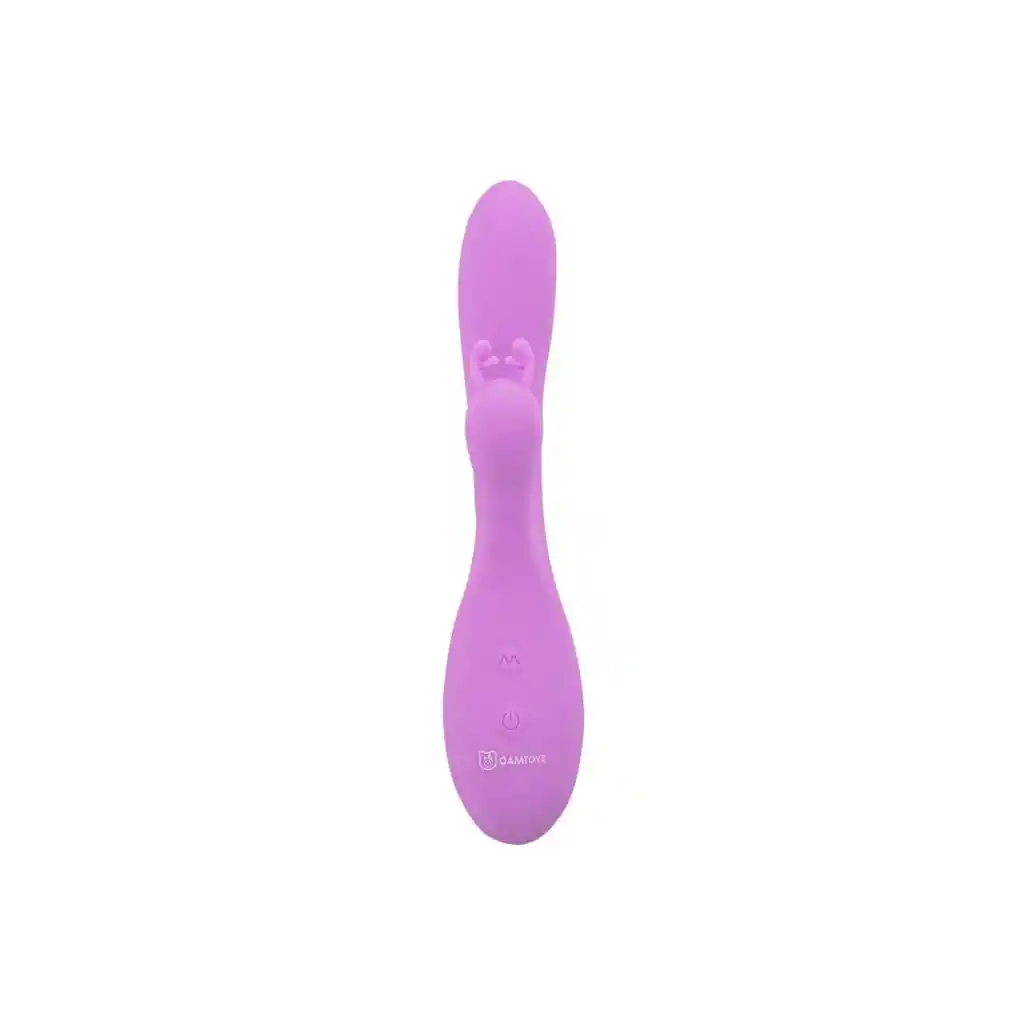 Vibrador De Conejo Siliconado Dual Doble Leyla Morado