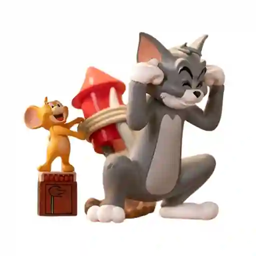 Set Figuras Coleccionables Tom Y Jerry Cohete