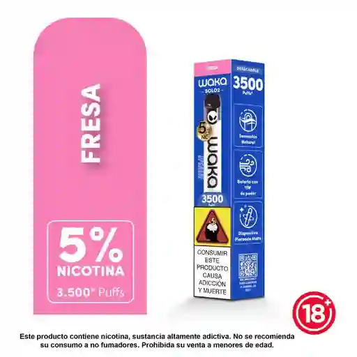 Desechable Waka 3500puff - Fresa