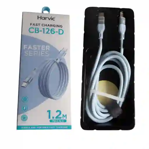 Cable Tipo C A Tipo C Fast Charging Cb-126-d Azul