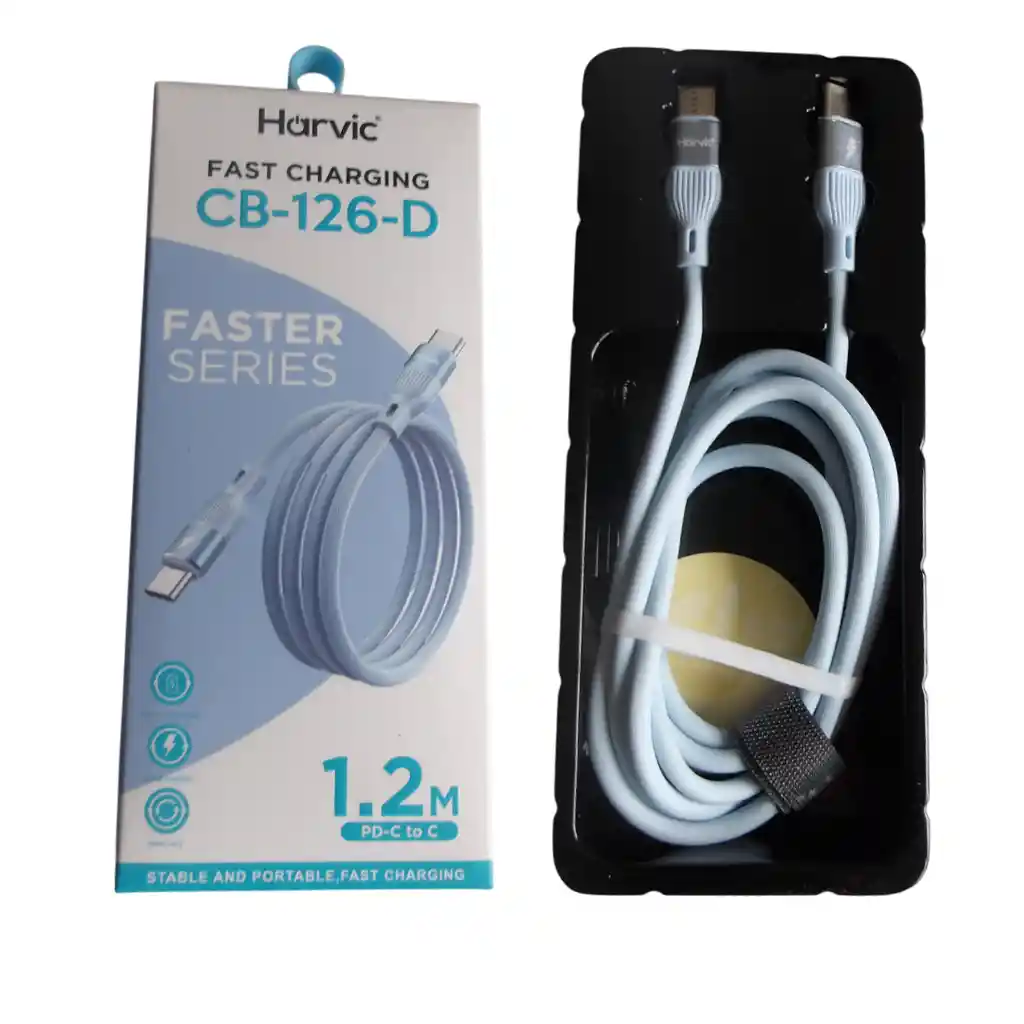 Cable Tipo C A Tipo C Fast Charging Cb-126-d Azul