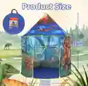 Carpa Castillo Original Azul Dino Amigo Para Niños Y Niñas