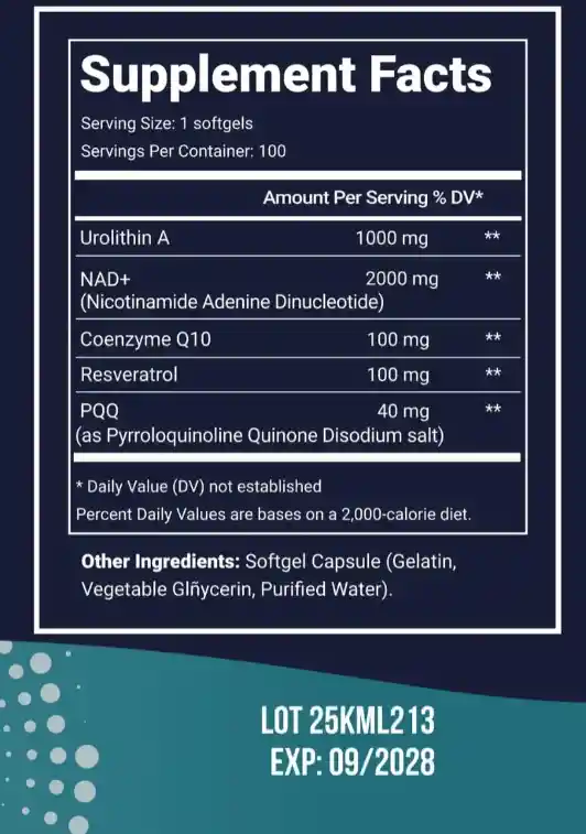 Combo Berberina Premiun // Utrolithin A Nad+ Coq10 Resveratrol Pqq