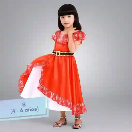 Disfraz Halloween Elena De Avalor Talla S (4-6 Años)