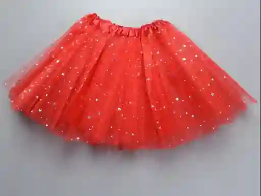 Tutus Falda Escarchada Glitter Adulto 40cm Disfraz Brillante